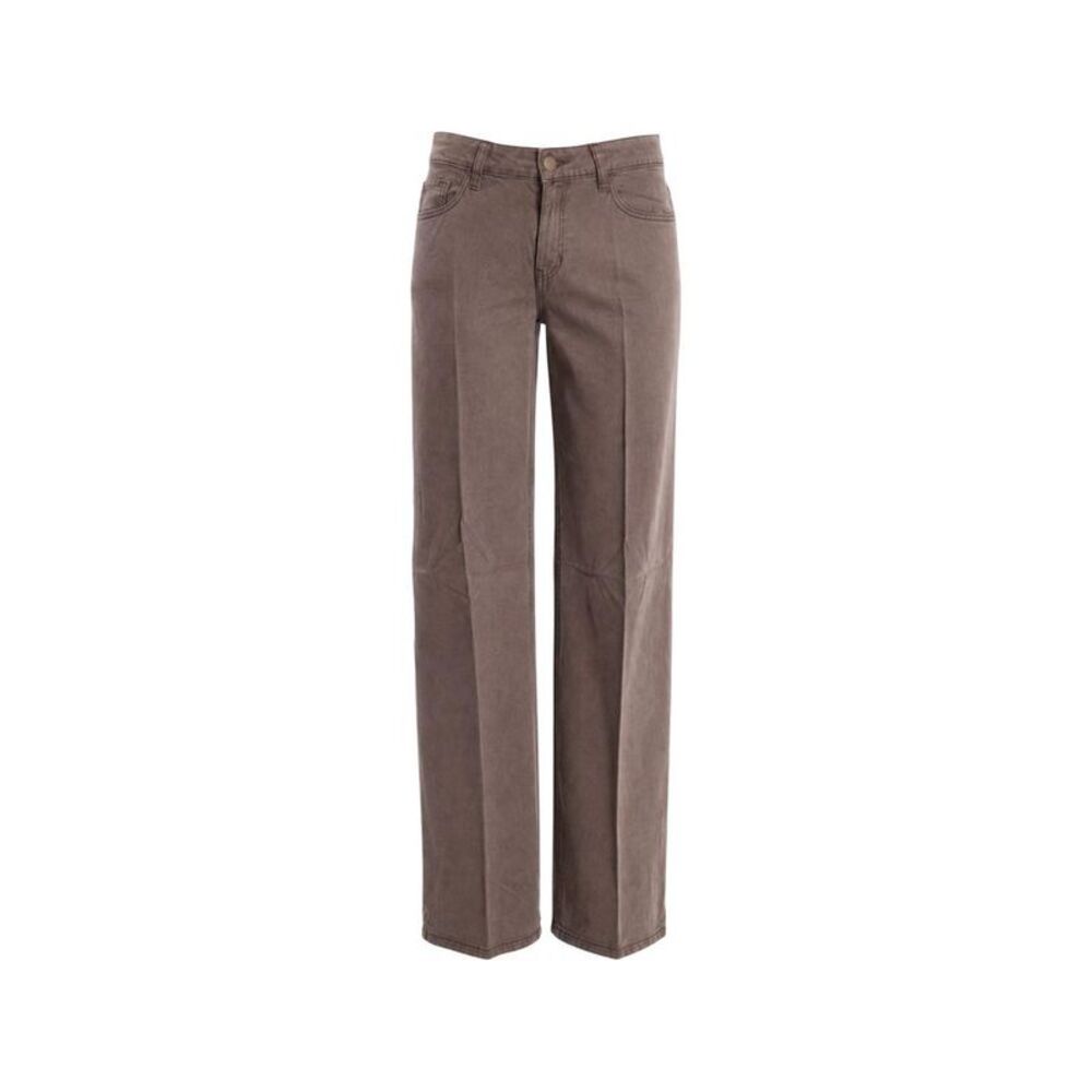 Guess Beige Lyocell Flared Women's Pants
